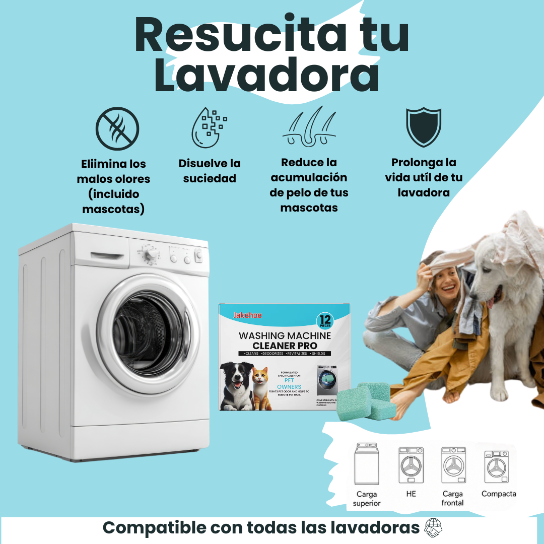FurReset - Limpiador de lavadora para hogares con mascotas