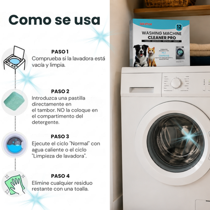 FurReset - Limpiador de lavadora para hogares con mascotas